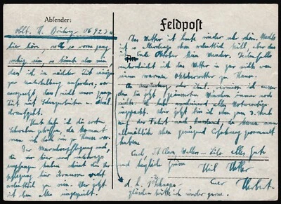 Germany Cover 1942 WWII Feldpost Unknown Details Z2978 - Image 1 of 4