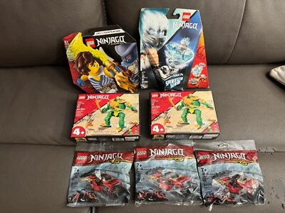 Ninjago Lego Lote de 7 Spinjitzu Zane 71732 Epic Battle 70683 Lloyd Mech 71757 Foto 1 de 4