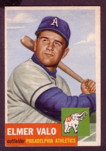 1953 TOPPS ELMER VALO CARD NO:122 EXMINT CONDITION