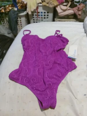 Traje de baño Catalina Splendor grande 12-14 púrpura de 1 pieza para mujer nuevo con etiquetas Foto 1 de 4