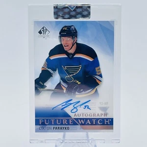 Colton Parayko FWA 💎 2022-23 Clear Cut Rookie Tribute Autos 2015-16 SPA RA-CP - Picture 1 of 2