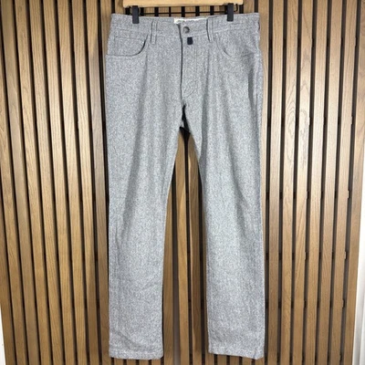 Pantalones de lana grises Jacob Cohen edición clásica de lujo hechos a mano en Italia para hombre talla 33 Foto 1 de 4