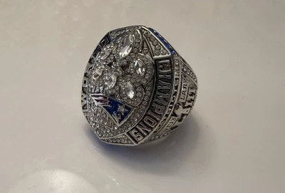 全新英格兰爱国者队冠军戒指,Tom Brady 2018 锌合金尺寸:11 (R38) — 第 1/4 张图片