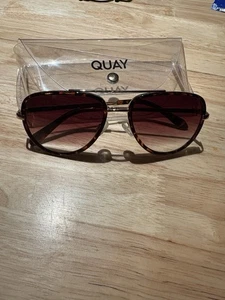 Quay - Sunglasses  Men & Women, Aviator Lenses   UV Protection Medium, Tortoise - Picture 1 of 6