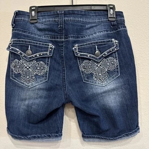 ND Weekend Shorts weiß Strass stilvolle Stickerei Taschen Größe 10 - Bild 1 von 12