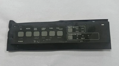 Okidata Microline 320 9 Pin Printer Faceplate Control Panel Tested - Image 1 of 4