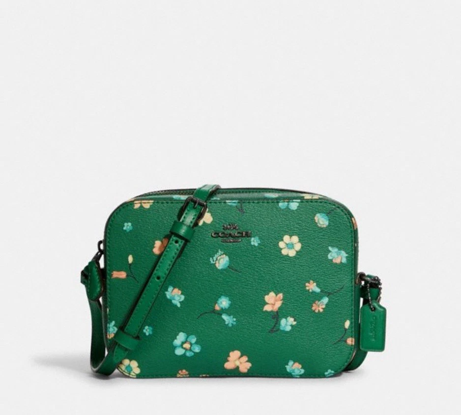 Coach Mini Camera Bag with Mystical Floral Print - Green (C8699)
