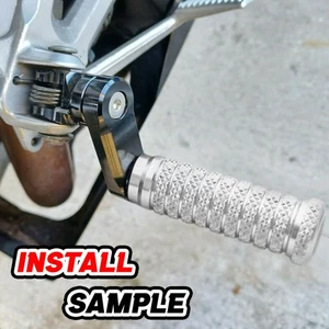 estriberas delanteras bajadas Silver M-Grip 40 mm para GSF 650 S Bandit 07-12 13 14 15 16 - Imagen 1 de 7