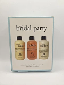 Filosofía Fiesta Nupcial Gel de Ducha Set Pastel de Boda Burbujeante Ramo de Novia 6oz - Imagen 1 de 3
