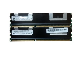 Server RAM Module Micron MT36JSZF51272PZ-1G1F1BA (2X4GB) DDR3 Reg ECC 1066MHz - Picture 1 of 2