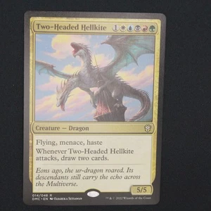 Cometa Hellkite de dos cabezas Magic The Gathering Commander Dominaria United rara 14 casi nueva - Imagen 1 de 6