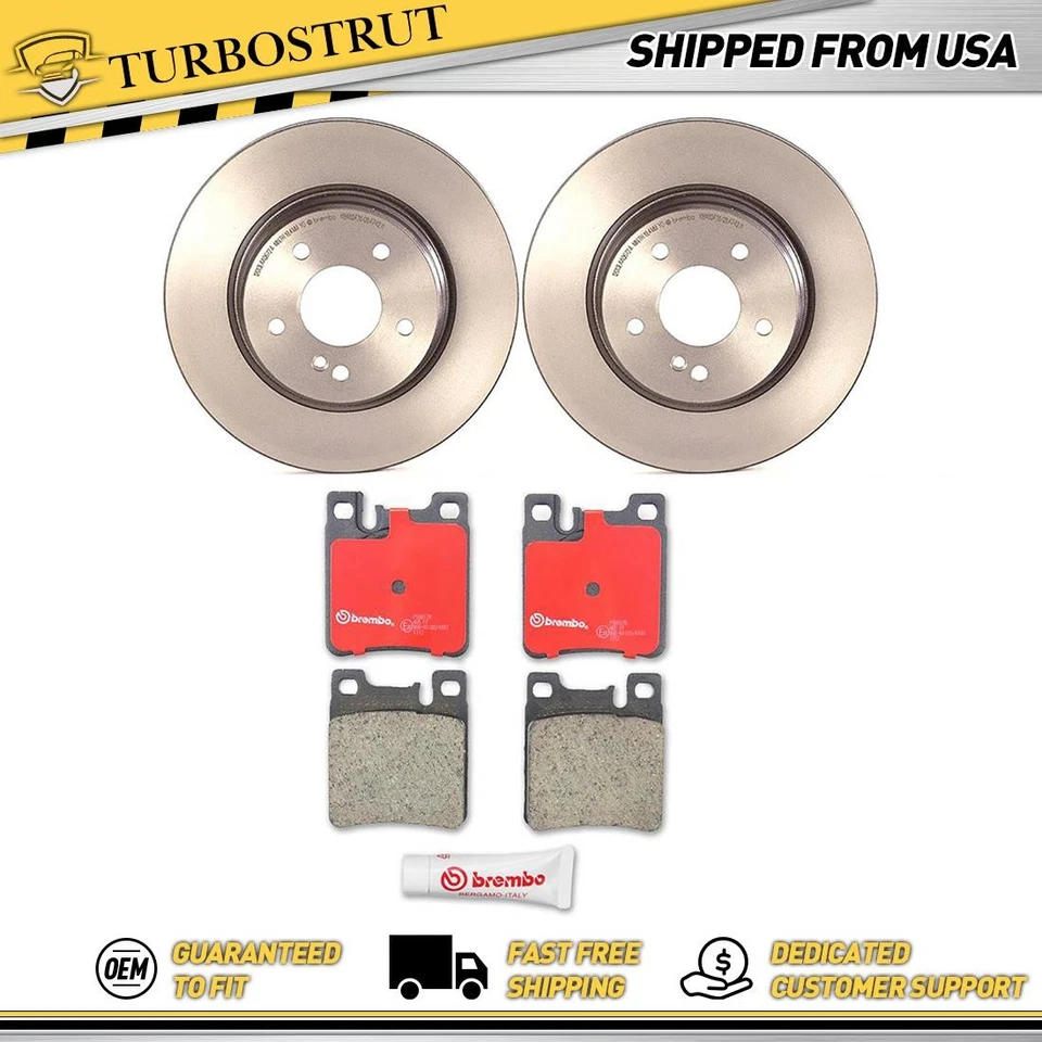 Kit de pastillas de rotores de freno traseros para Chrysler Crossfire 2005 2006 garantía de por vida Foto 1 de 4