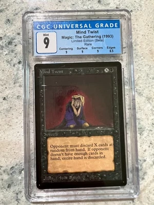 Mind Twist - Limited Edition BETA - 9 Mint - CGC - MTG - Magic the Gathering - Image 1 of 2