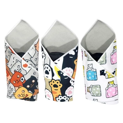 1*Cat Wrap For Grooming Self-Adherent Adjustable Blanket Fabric Wrap Anti-Escap - Image 1 of 4