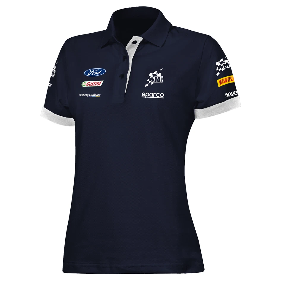 Polo para mujer Sparco Ford M-Sport Teamwear - calce para dama/100 % algodón piqué Foto 1 de 1