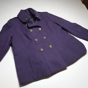 Black Rivet Jacket Womens 2XL Purple Double Breasted Stretch Casual Essentials - Picture 1 of 14