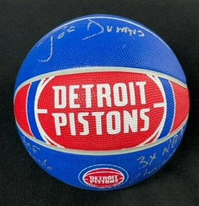 Joe Dumars Signed & Double Inscribed Detroit Pistons Basketball JSA LOA COA - Picture 1 of 7