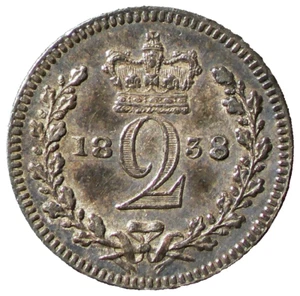 1838 Great Britain 2 Pence Silver KM#729 #16696 - Picture 1 of 4