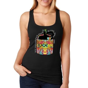 Ropa XtraFly para mujer Mi bebida favorita beber cerveza comida vino Racerback - Imagen 1 de 6