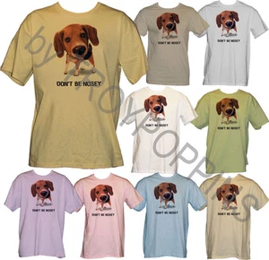 1-DON'T BE NOSEY BEAGLE CANE DIVERTENTE ABBIGLIAMENTO ANIMALE ABBIGLIAMENTO MAGLIETTA STAMPA GRAFICA - Foto 1 di 11