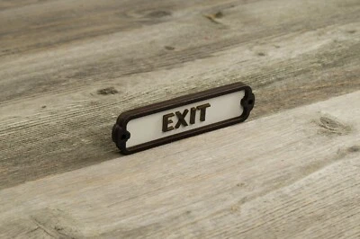 Знак выходной двери, выход, табличка, винтажный стиль, железная дорога, ретро,  - Изображение 1 из 4