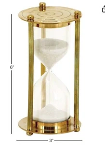 6" Messing Sanduhr Sanduhr Maritim Sanduhr - Bild 1 von 3
