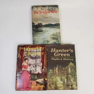 3 Gothic Romances Hunter's Green, Laughing Stranger, Shadow Wife HCDJ - Picture 1 of 12