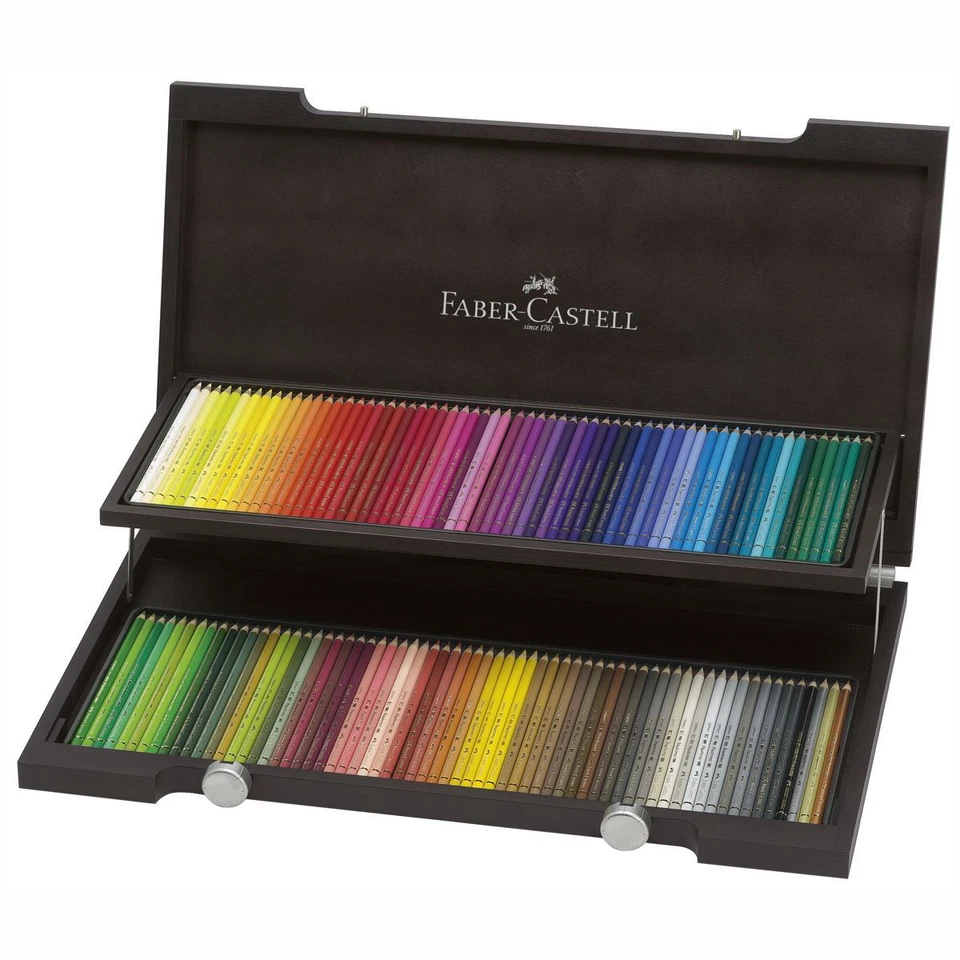 FABER CASTELL Farbstifte 110013 Polychromos 120 Stück im Holzkoffer - Bild 1 von 4