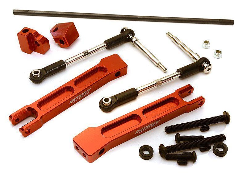 Integy RC Model C28433RED Rear Sway Bar Anti-roll Bar Set for Traxxas X-maxx 4x4