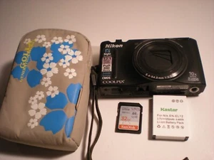 Nikon COOLPIX S8100 12.1MP 10x HDMI Digital Camera Black - Picture 1 of 16