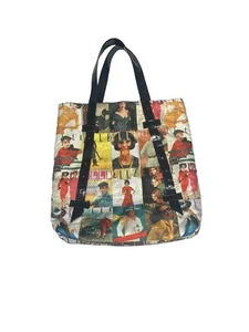 Vintage Look Elle Magazine Retro Cover Girl Fabric Tote Bag Purse - Picture 1 of 5