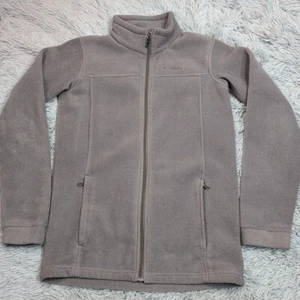 Columbia Jacket Girls 16 Gray Fleece Gorpcore Zip Up Pockets Soft Cozy Comfy - Picture 1 of 12