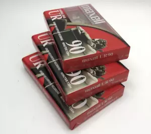 3 cintas de casete de audio Maxell nuevas/selladas 90 minutos sesgo normal UR grabación diaria - Imagen 1 de 5