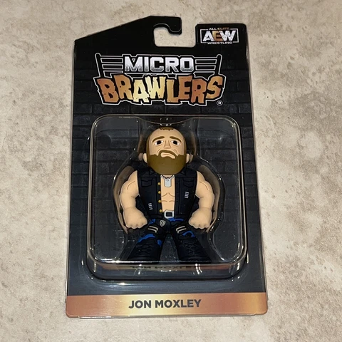 Jon Moxley Micro Brawlers Pro Wrestling Tees Exclusive Figure, AEW WWE Cover