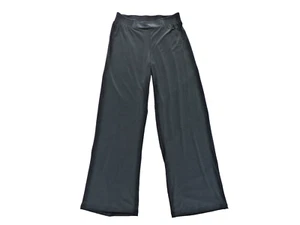 Iman Women's Large Dress Pants Partial Elastic Waist Stretch Straight Leg Gray - Picture 1 of 5