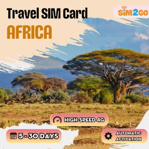 Africa Travel Sim Card High Speed Data 4G/LTE - Picture 1 of 2