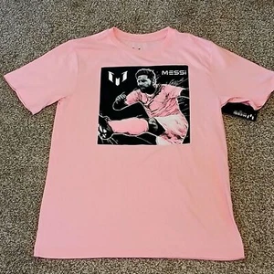 Messi Collection Inter Miami Lionel Messi Soccer T-Shirt Boys Size Large (NWT) - Picture 1 of 5