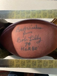 BOB LILLY SIGNED FOOTBALL "Best wishes, Bob Lilly" Official Wilson Ball - Picture 1 of 2