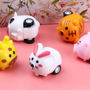 New Cute Animal Pull Back Car Friction Powered Toys For Boys & Girls Gift - Picture 1 of 10