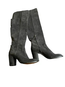Dolce Vita Damen 10 Ohanna Overknee Anthrazit Grau Wildleder Stiefel Seitlicher Reißverschluss - Bild 1 von 8