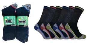 6 pares de calcetines de trabajo de bambú de algodón transpirables anti-sudor para hombre - Imagen 1 de 9