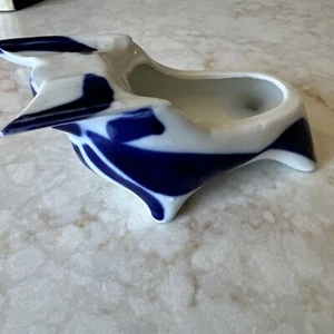 MCM Blue & White Sargadelos Monferico Creamer Bull Cow - Picture 1 of 8