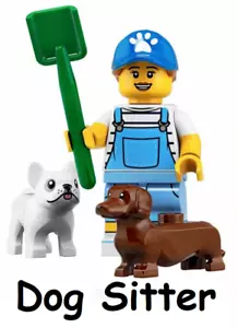 LEGO Series 19 71025 Collectible Minifigure Dog Sitter #9 Bulldog Dachshund NEW - Picture 1 of 2