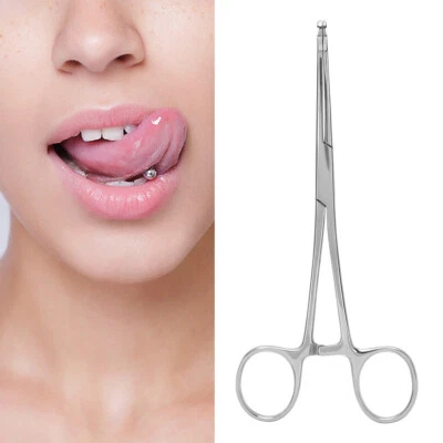 Piercing Klemme Zange Edelstahl Wiederverwendbar Wulstklemmung Werkzeug - Bild 1 von 4