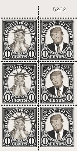 Trump - Liberty / Lunacy - (Artistamp, Faux Postage, Cinderella) Cover
