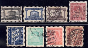 1935-41 Portugal SC# 561-567 - Roman Temple Evora - 8 Different Stamps - Used - Picture 1 of 2