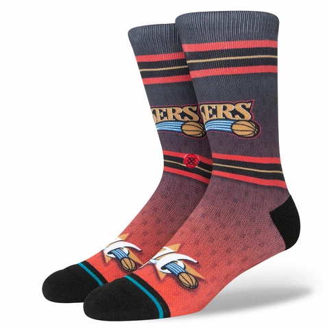 Stance NBA Fader Crew Socks - Philadelphia 76ers Cover