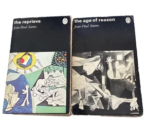 Jean Paul Sartre Vintage Paperback Book Bundle X 2 Philosophy D3 - Picture 1 of 15