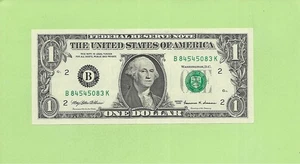 1999 ..UNCIRC $1  B 8454 5083 K  .... 1999  $1  B-K    NICE NOTE     FRN - Picture 1 of 2