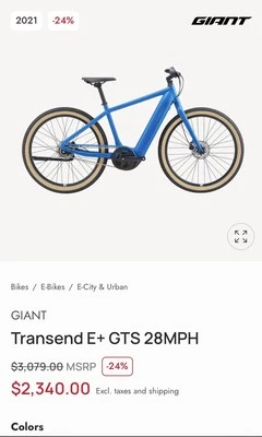 TRANSEND E+ GTS 28 MPH Foto 1 de 3